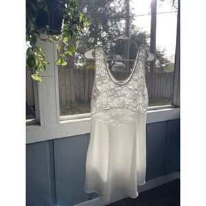 Elegant White Lace Dress